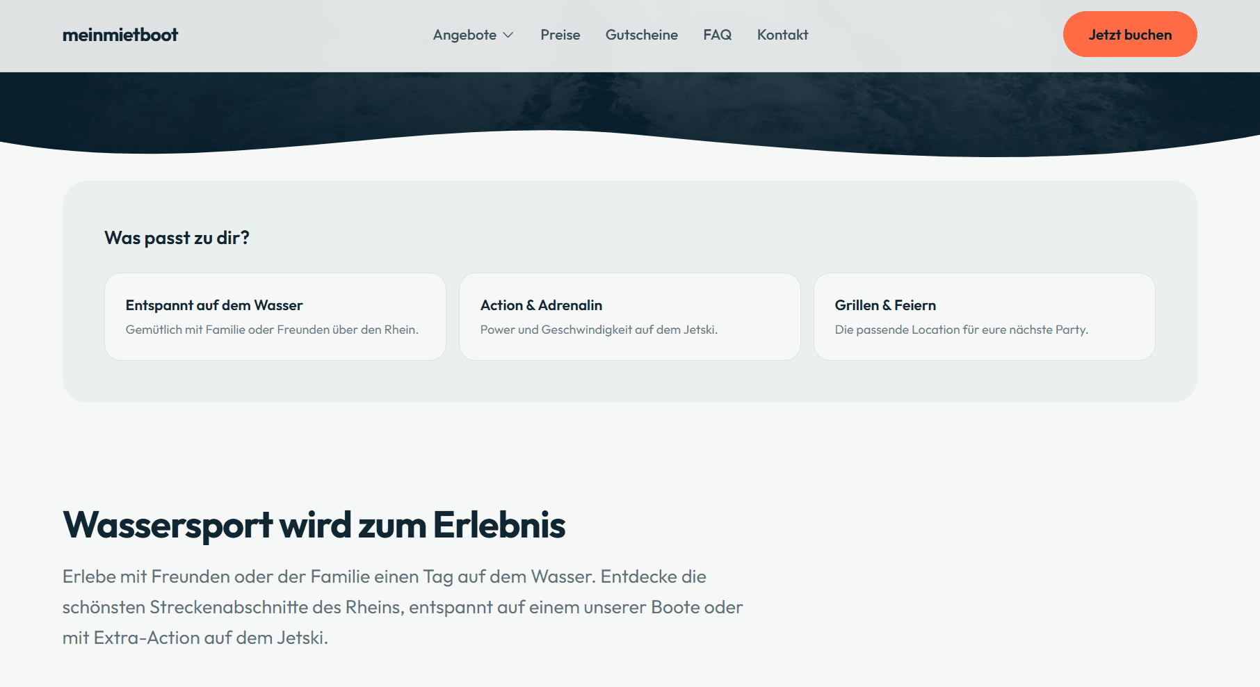 meinmietboot.com — Neu: Kategorien-Auswahl nachher