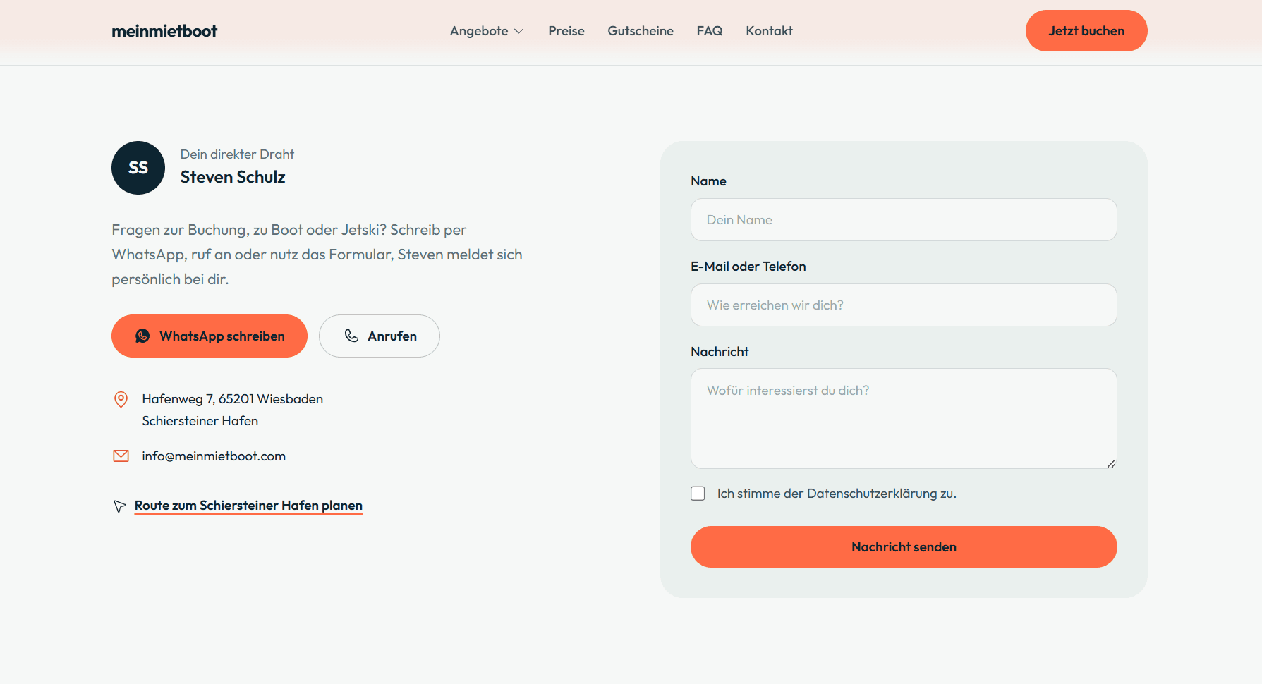 meinmietboot.com — Kontakt nachher